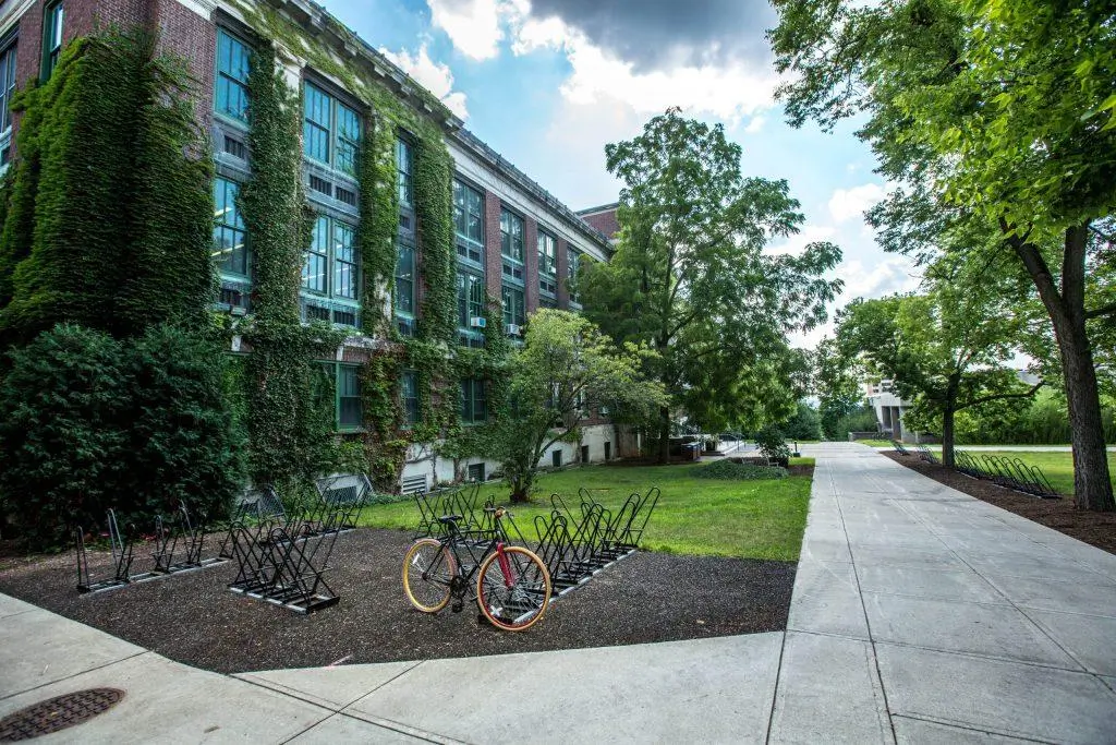 A bicycle on Syracuse University campus.