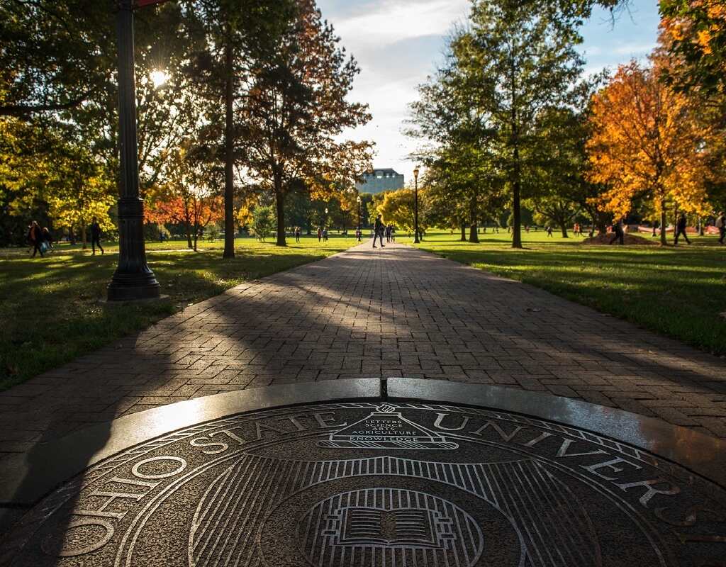 The Oval on the Ohio State Campus