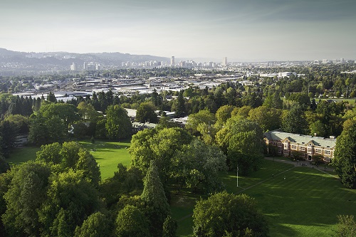 Reed College campus in Portland