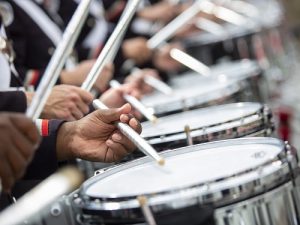 "The Best Damn Band in the Land" playing during an Ohio State football game.