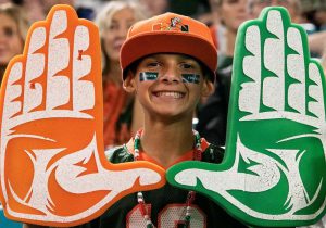 University of Miami football fan