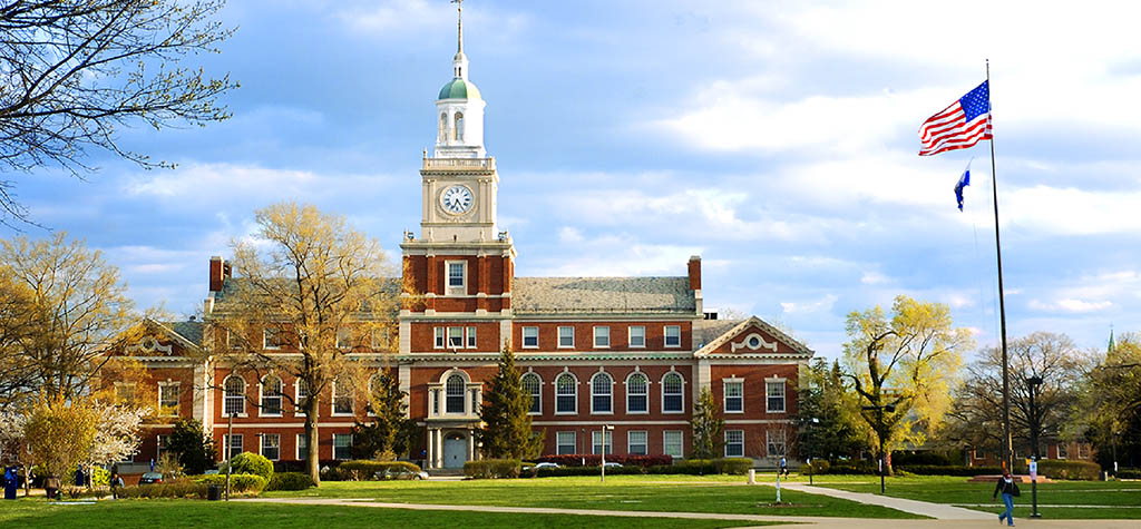 Image of a builiding on the Howard University campus