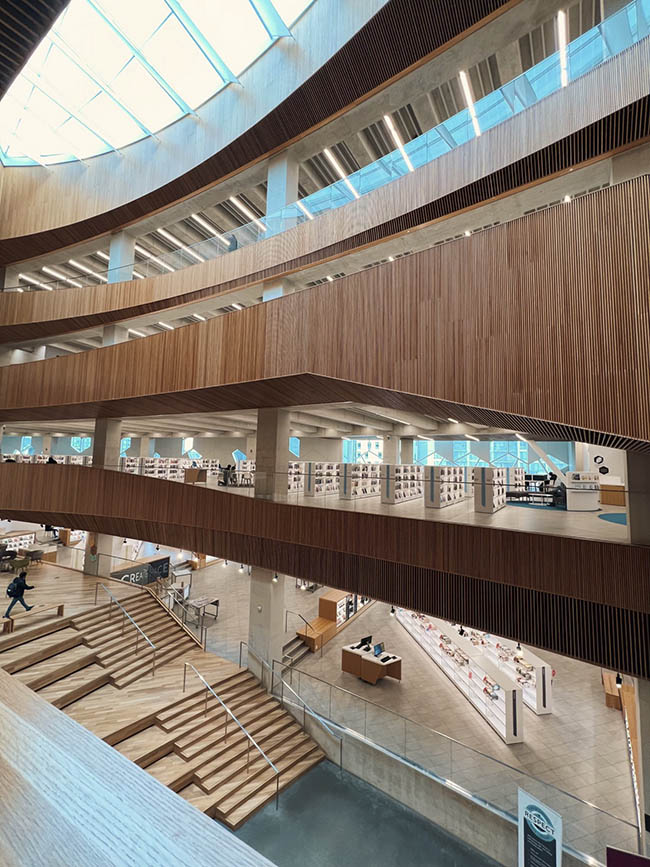 image of the inside of the calgary public library