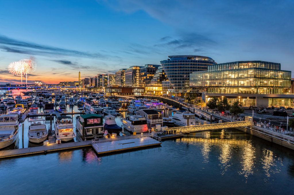 The wharf development in Washington, D.C.