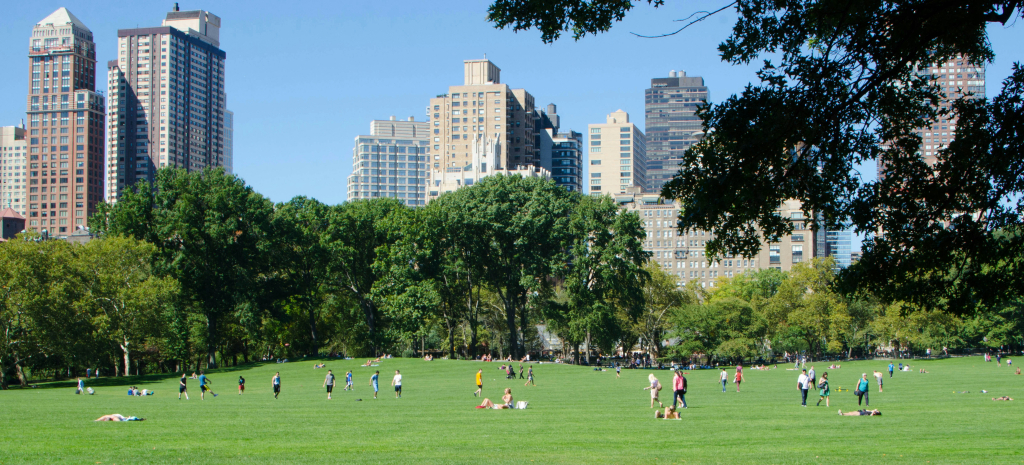 Central park, near Juilliard.